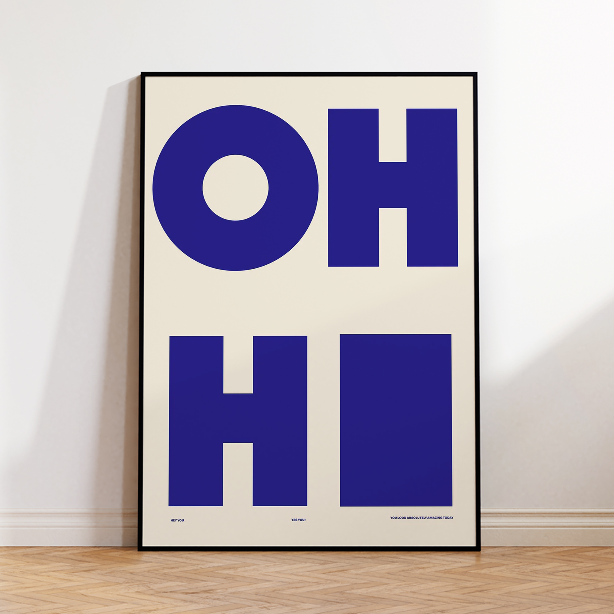 Modern,Minimalist OH HI Blue W – Sustainable Living Products Bewertung und Preis