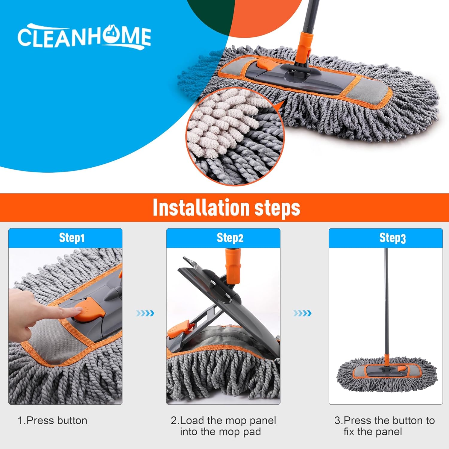 Microfiber Dust Mop Replacemen – Cloth Pad Reusable Bewertung und Preis