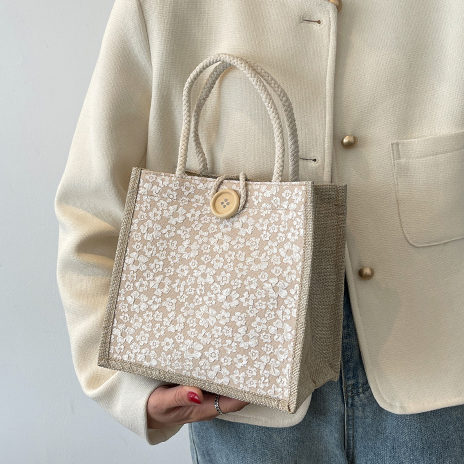 Japanese Style Linen Tote Bag  – Linen Bag Bulk Bewertung und Preis