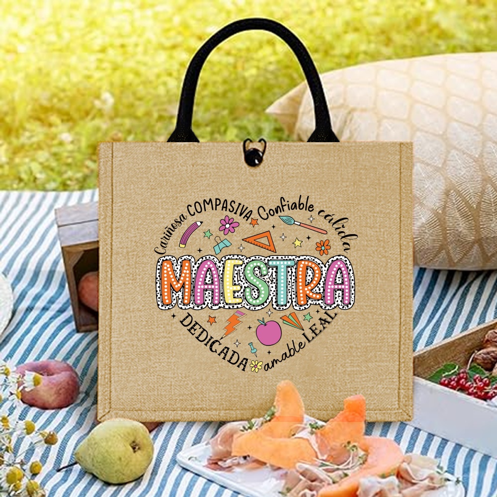 Funny Día Del Maestro De Españ – Linen Bag Bulk Bewertung und Preis