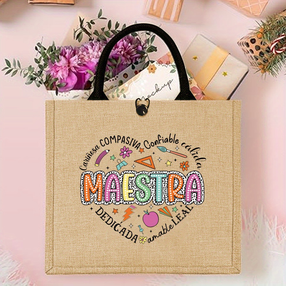 Funny Día Del Maestro De Españ – Linen Bag Bulk Bewertung und Preis