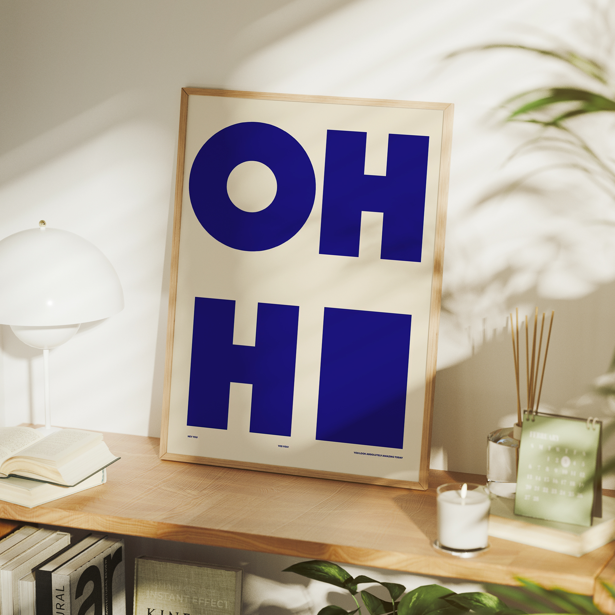 Modern,Minimalist OH HI Blue W – Sustainable Living Products Bewertung und Preis