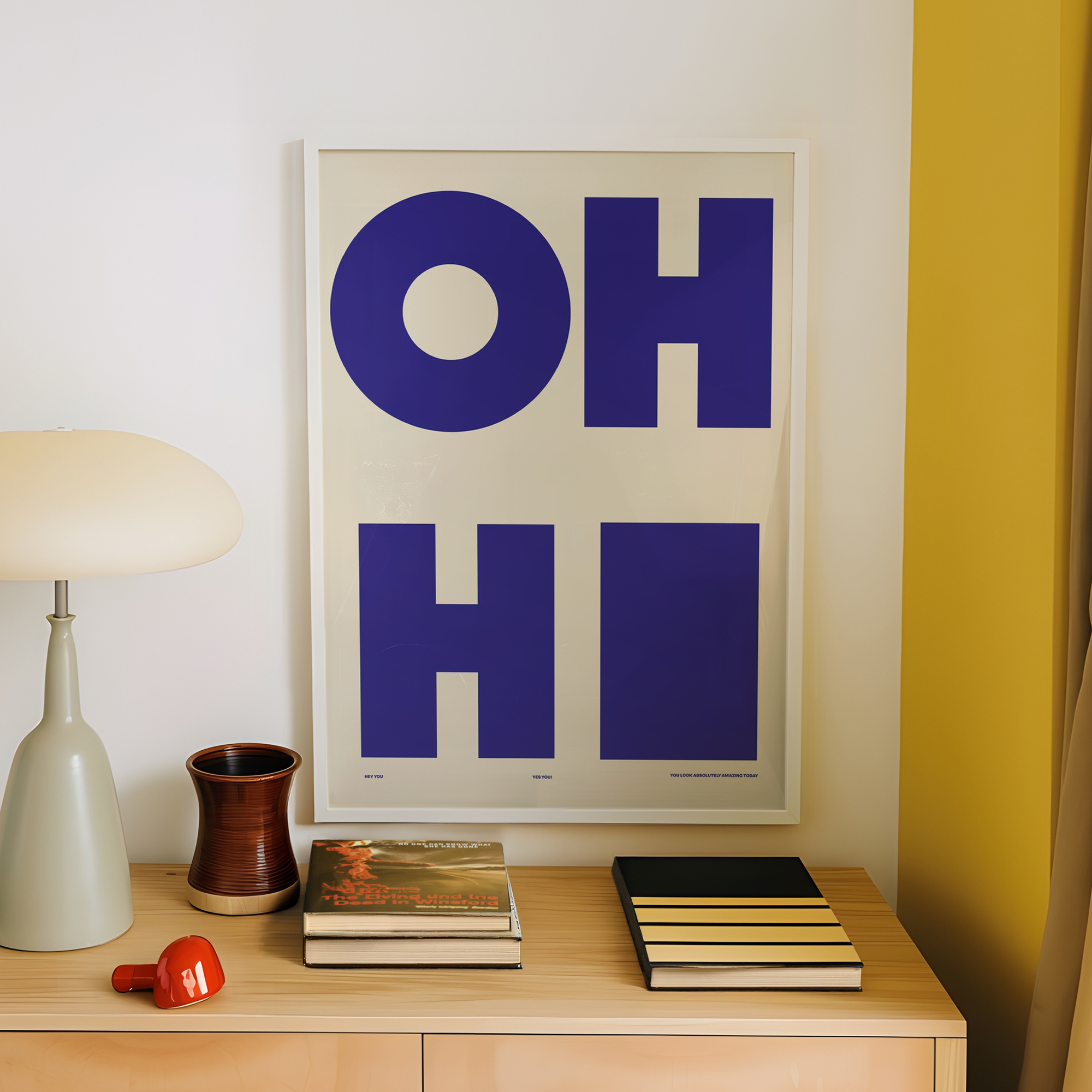 Modern,Minimalist OH HI Blue W – Sustainable Living Products Bewertung und Preis