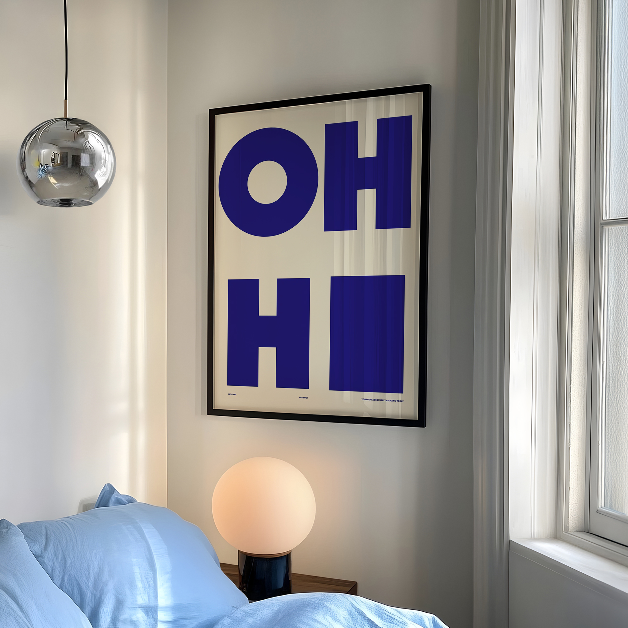 Modern,Minimalist OH HI Blue W – Sustainable Living Products Bewertung und Preis
