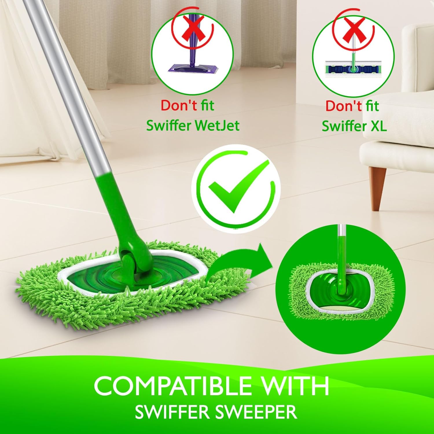 2 Pack Reusable Microfiber Mop – Cloth Pad Reusable Bewertung und Preis