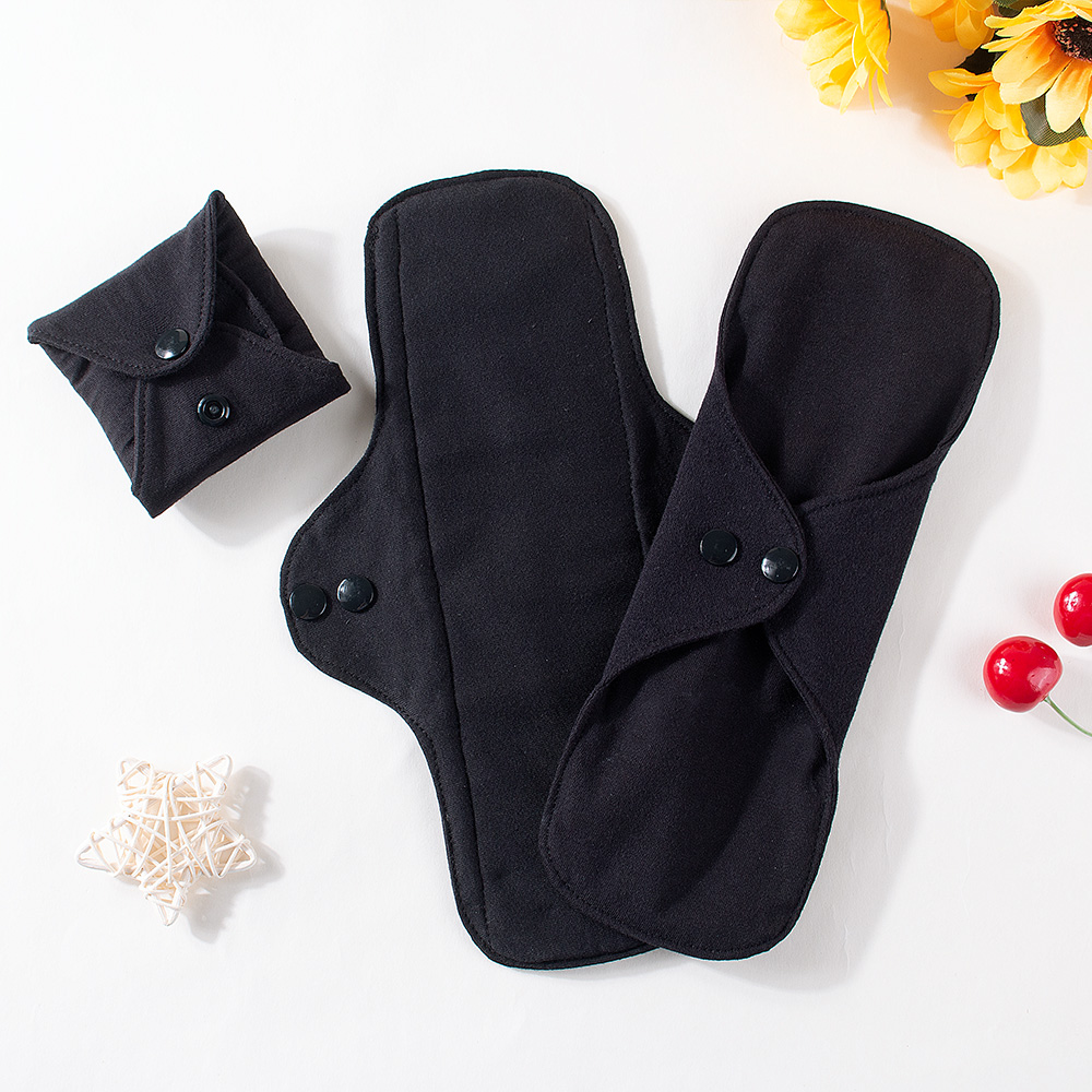 1pc Balck Pure Cotton Sanitary – Cloth Pad Reusable Bewertung und Preis