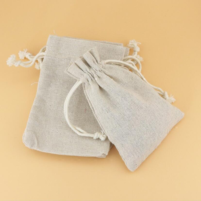 50PCS Linen Drawstring Bags Je – Linen Bag Bulk Bewertung und Preis